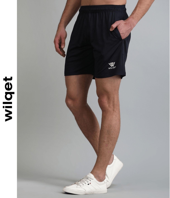 Mens Dryfit Runing Embossed Shorts-Black / M