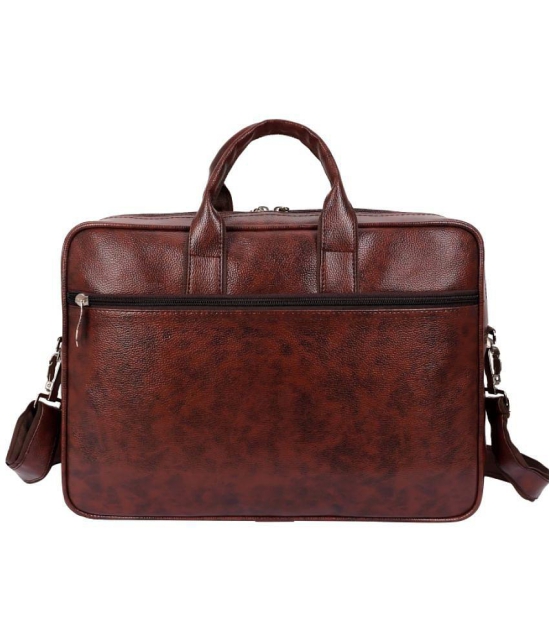 Raylan Brown Solid Messenger Bag - Brown