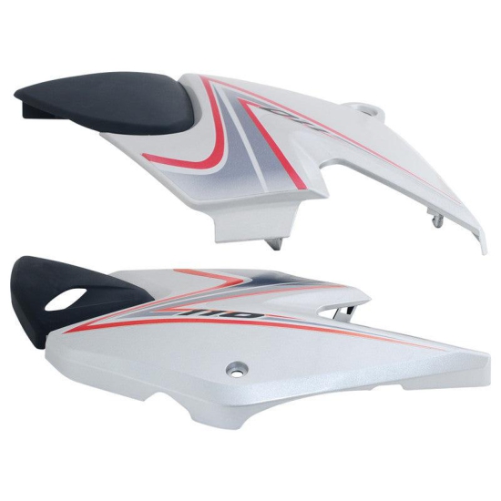 Side Panel / Side Cowl Set Fit For Honda Dream Yuga Force Silver