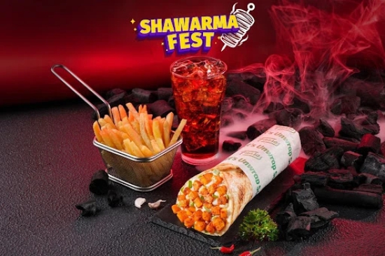 Veg Shawarma With Side & Beverage Meal