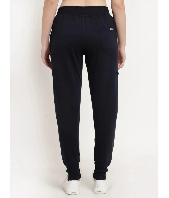 Uzarus - Navy Blue Cotton Womens Yoga Joggers ( Pack of 1 ) - None