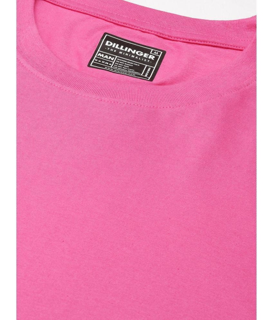 Dillinger - Pink 100% Cotton Oversized Fit Mens T-Shirt ( Pack of 1 ) - None