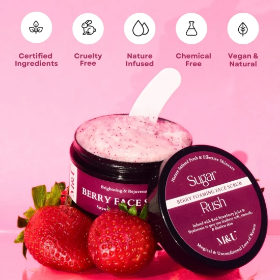 Sugar Rush Berry Foaming Face Scrub