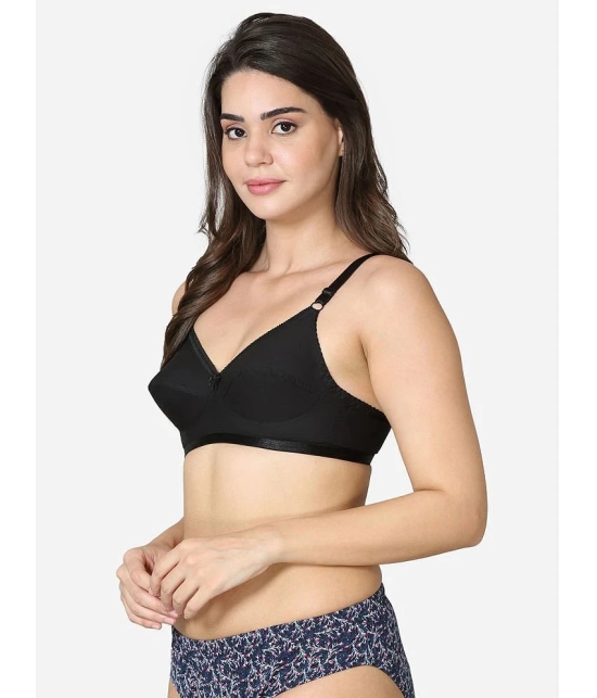 VStar - Black Cotton Non Padded Womens Everyday Bra ( Pack of 1 ) - None