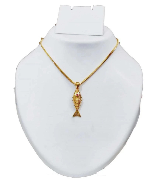 Jewar Mandi - Golden Pendant ( Pack of 1 ) - Golden