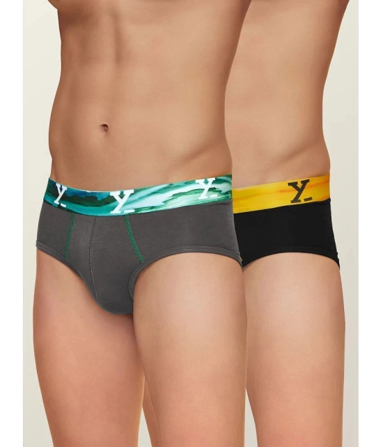 XYXX - Multicolor Modal Mens Briefs ( Pack of 2 ) - None