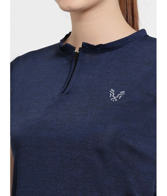 Uzarus Navy Polyester Tees - Single - None