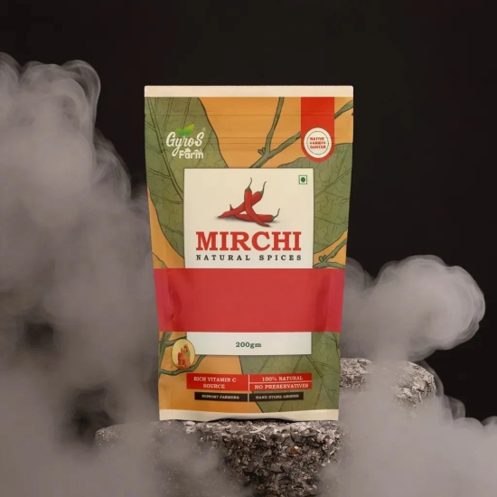 Mirchi Powder (Lal Mirch)  | Naturally Processed | 100% Natural | Sourced From Guntur | Made with Sun-Dried Chilies-500gm