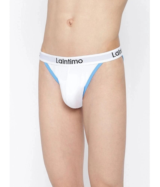 La Intimo White Cotton Mens Bikini ( Pack of 3 ) - None