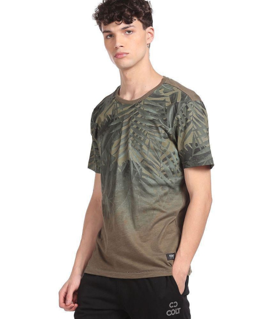 Colt - Cotton Blend Regular Fit Green Men's T-Shirt ( Pack of 1 ) - None