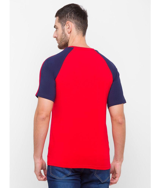 Globus - Red Cotton Blend Regular Fit Mens T-Shirt ( Pack of 1 ) - None