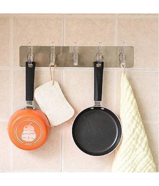 Gkboss Wall Hanger Hooks Self Adhesive Magic Sticker for Bathroom and Kitchen