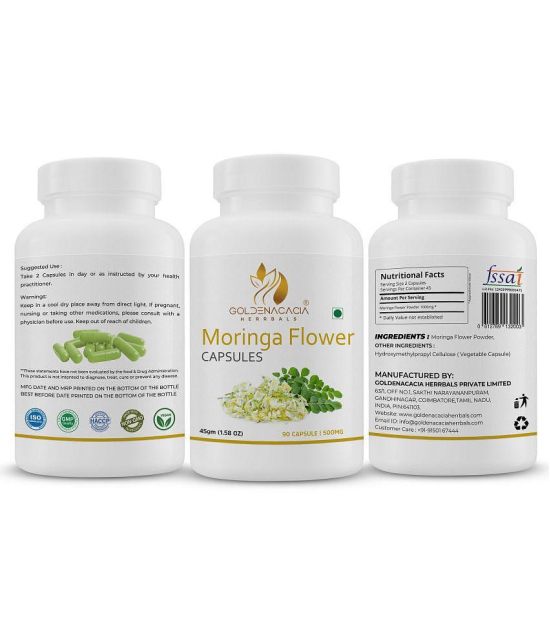 GOLDENACACIA HERRBALS Moringa Flower 90 Capsule 1 no.s