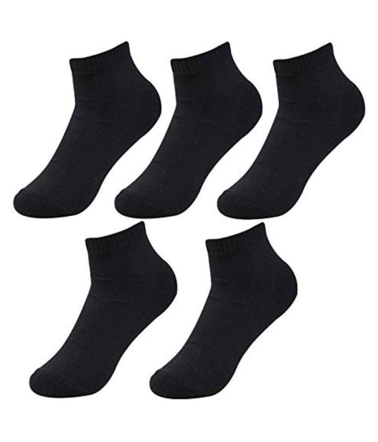 Creature Black Casual Ankle Length Socks Pack of 5 - Black