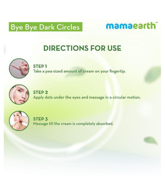 Mamaearth Bye Bye Dark Circles, Under Eye Cream for Dark Circles, with Cucumber & Peptides - 20ml, for All skin type