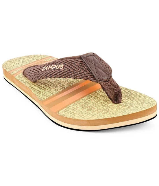 Campus - Tan Mens Slide Flip Flop - None