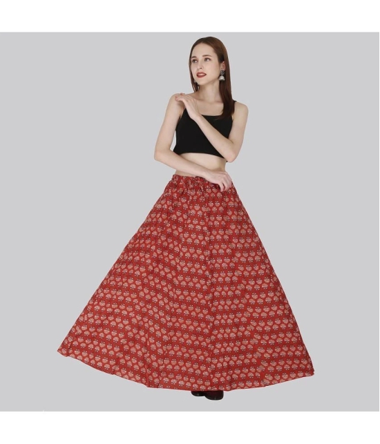 Sttoffa Red Cotton Womens Flared Skirt ( Pack of 1 ) - None