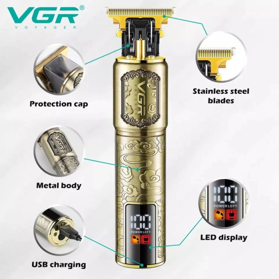 VGR V-073 Hair Trimmer For Men Gold-VGR V-073 Hair Trimmer For Men, Gold