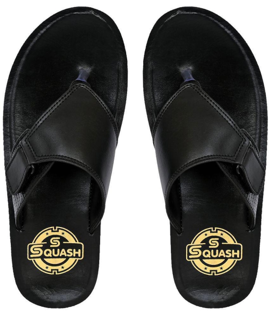 Squash - Black Mens Thong Flip Flop - None