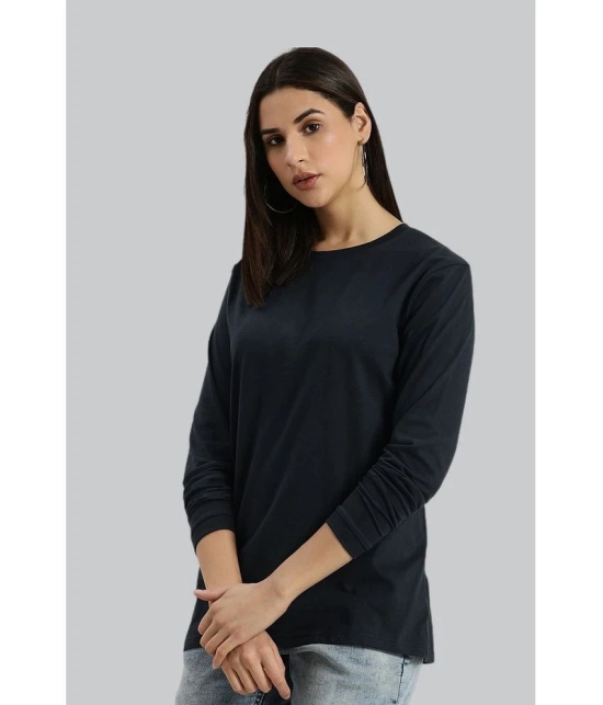 PPTHEFASHIONHUB - Black Cotton Blend Loose Fit Womens T-Shirt ( Pack of 1 ) - None