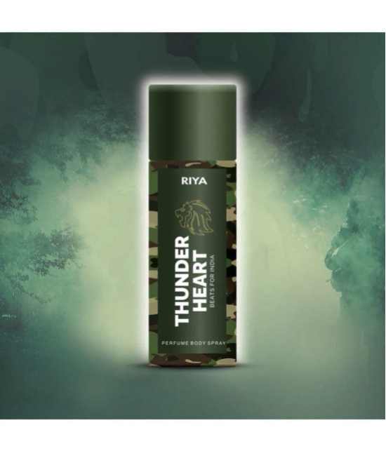 Riya Thunder Heart & Bindas Deodorant Spray & Perfume For Men 300 ( Pack of 2 )