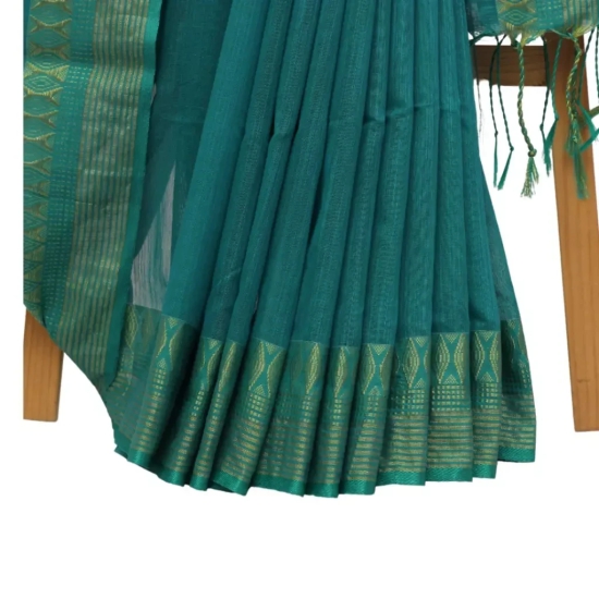 Tisser Cotton silk saree with blouse piece