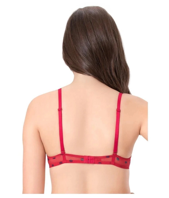 Everyde by Amante Pack of 1 Polyamide Lightly Padded Womens T-Shirt Bra ( Red ) - 32C