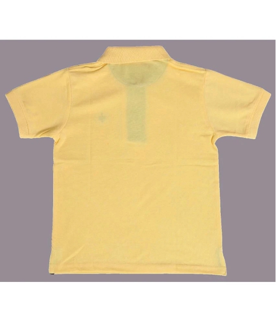 NEUVIN Pack of 1 Boys Cotton Blend T-Shirt ( Yellow ) - None