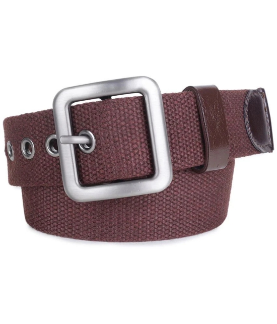 Zacharias - Brown Canvas Mens Casual Belt ( Pack of 1 ) - None