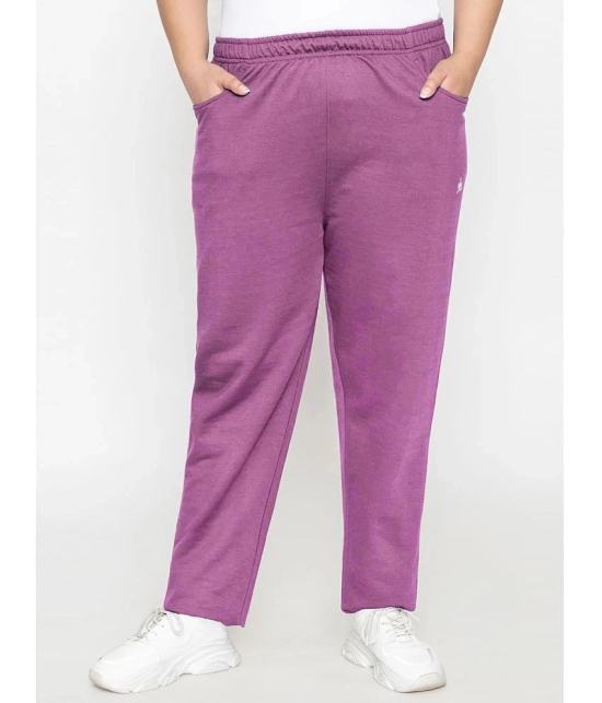 YHA - Mauve Fleece Womens Running Trackpants ( Pack of 1 ) - None