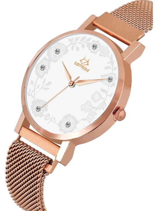 Septem Rose Gold Stainless Steel Analog Womens Watch