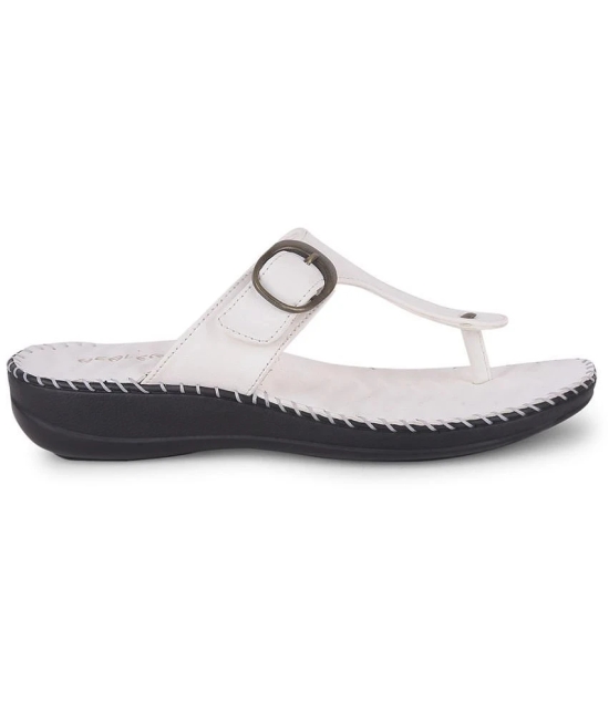 Liberty White Womens Leather Slipper - None