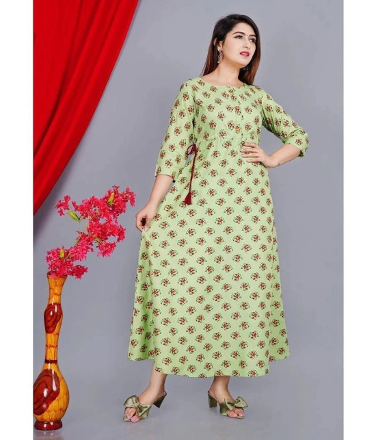 SIPET - Mint Green Rayon Womens Flared Kurti ( Pack of 1 ) - None