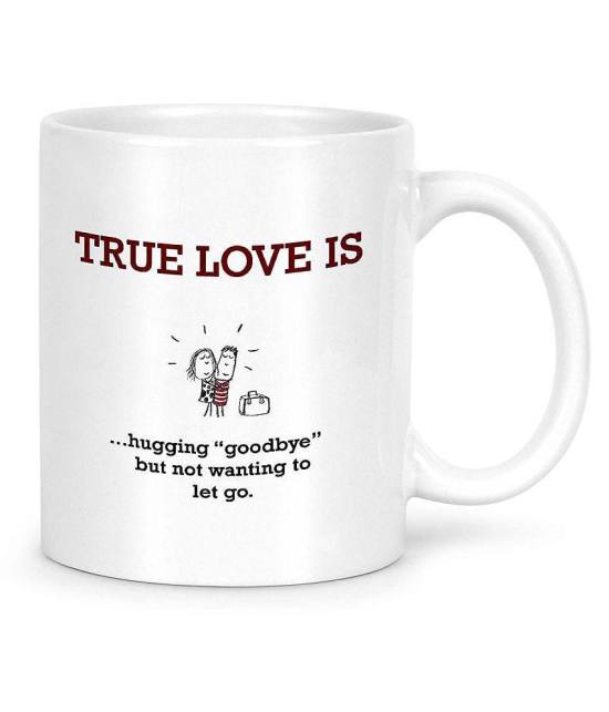 Idream Quote Printed Ceramic Coffee Mug 1 Pcs 330 mL - White