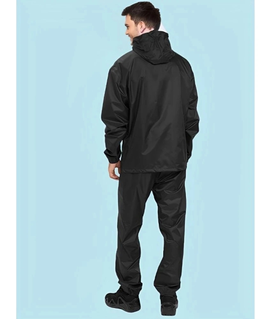 PPTHEFASHIONHUB Black Polyester Mens Rain Suit ( Pack of 1 ) - M