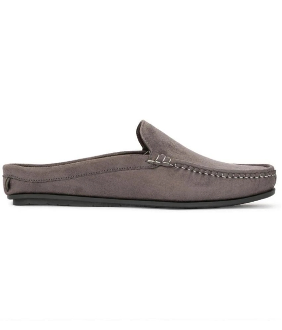 Buxton Dark Grey Mens Slip on - 8