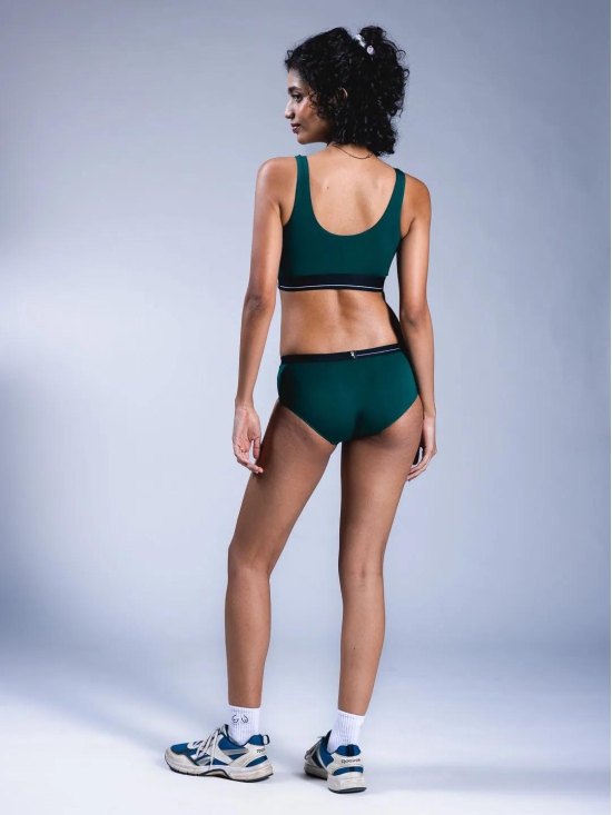 Women's Hipster Briefs - Racing Green-L