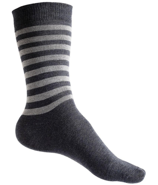 Texlon - Multicolor Woollen Men's Mid Length Socks ( Pack of 5 ) - Multicolor