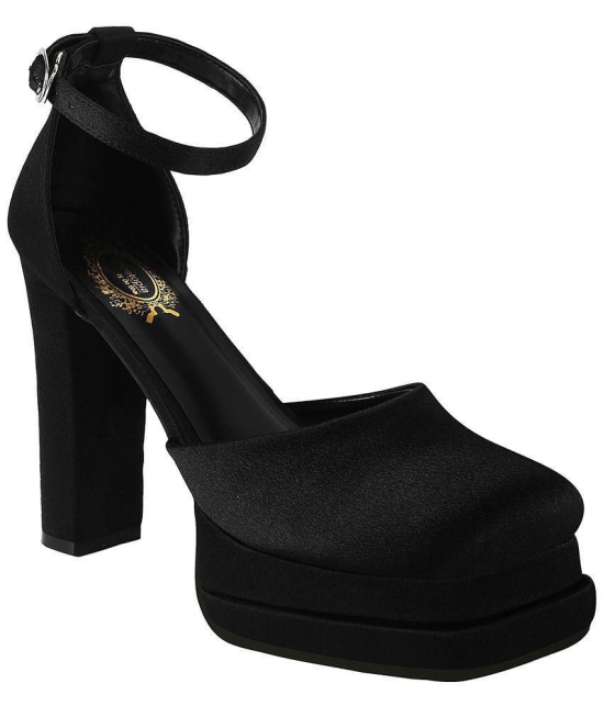 Shoetopia - Black Women''s Sandal Heels - None