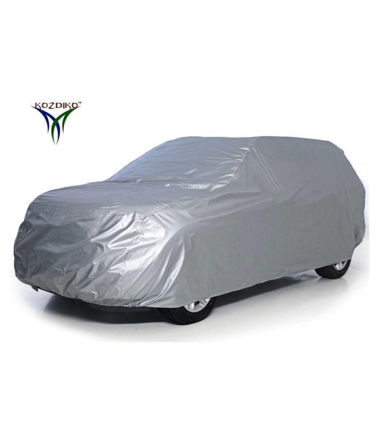 Kozdiko Silver Matty Car Body Cover with Buckle Belt For Mahindra Xylo