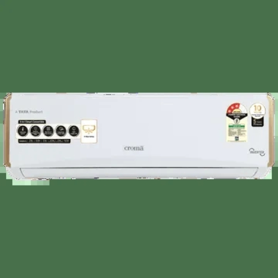 Croma 5 in 1 Convertible 1.5 Ton 3 Star Inverter Split AC with Dust Filter (2024 Model, Copper Condenser)