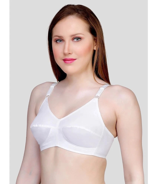 TCG - White Cotton Non Padded Womens Everyday Bra ( Pack of 1 ) - None