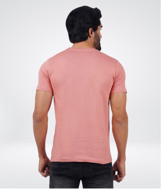 ferocious - Light Pink Cotton Regular Fit Men's T-Shirt ( Pack of 1 ) - None