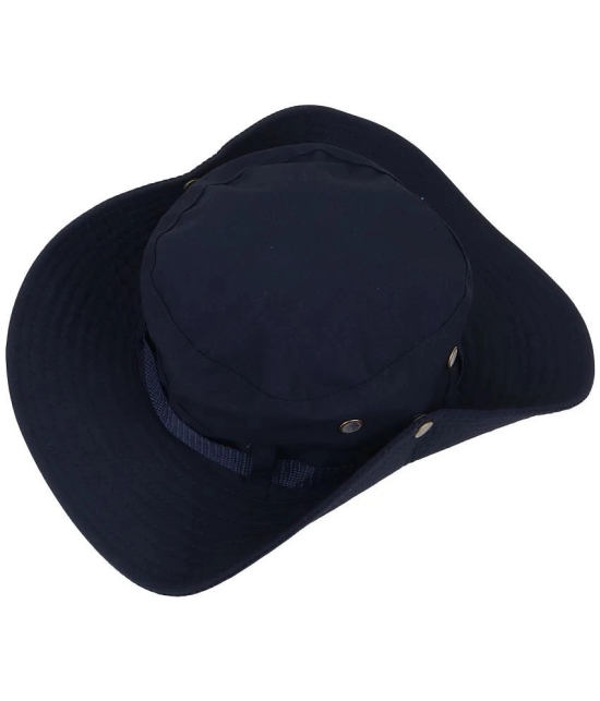 Zacharias Blue Cotton Mens Hat ( Pack of 1 ) - Blue