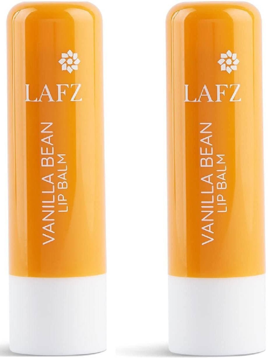 LAFZ Vanilla Lip Balm - Enriched With Vitamin E And Jojoba Oil Repairs Chapped Lips & Moisturizes With Spf - Halal Certified, 100% Vegetarian 9g (Pack of 2)