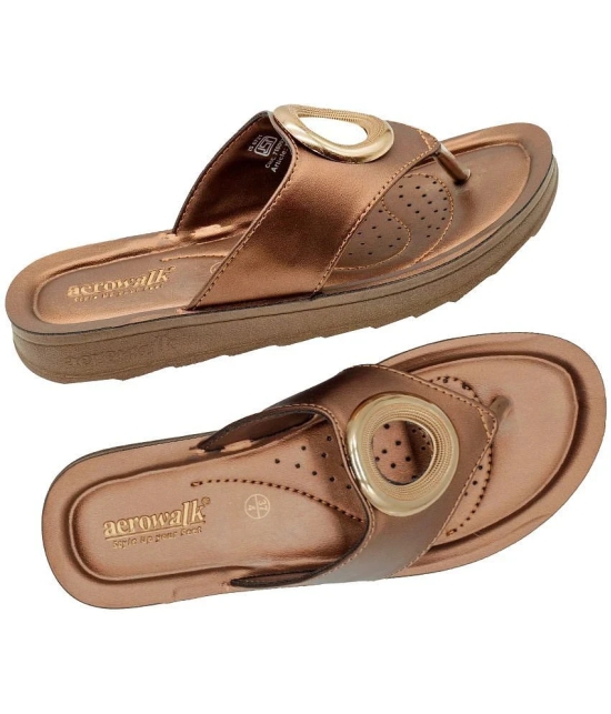 Aerowalk Rust Womens Flats - None