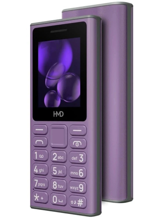 Nokia HMD105 Dual SIM Feature Phone Platinum SilverPurple