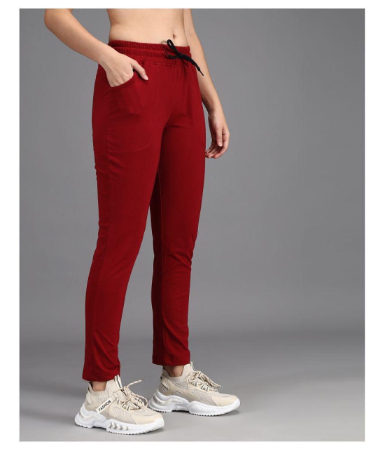 Addyvero - Red Cotton Blend Womens Running Trackpants ( Pack of 1 ) - 30