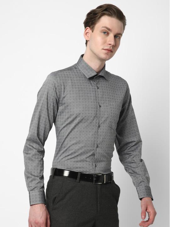 Premium Slim Fit Checked Cotton Formal Shirt