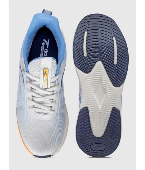 Action White Mens Sports Running Shoes - None